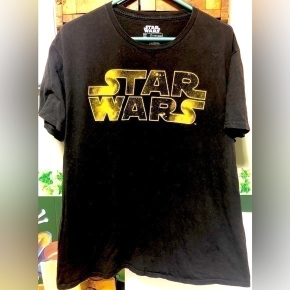 🔰 Fifth Sun Star Wars Logo Black T-shirt 💚 - Picture 1 of 5